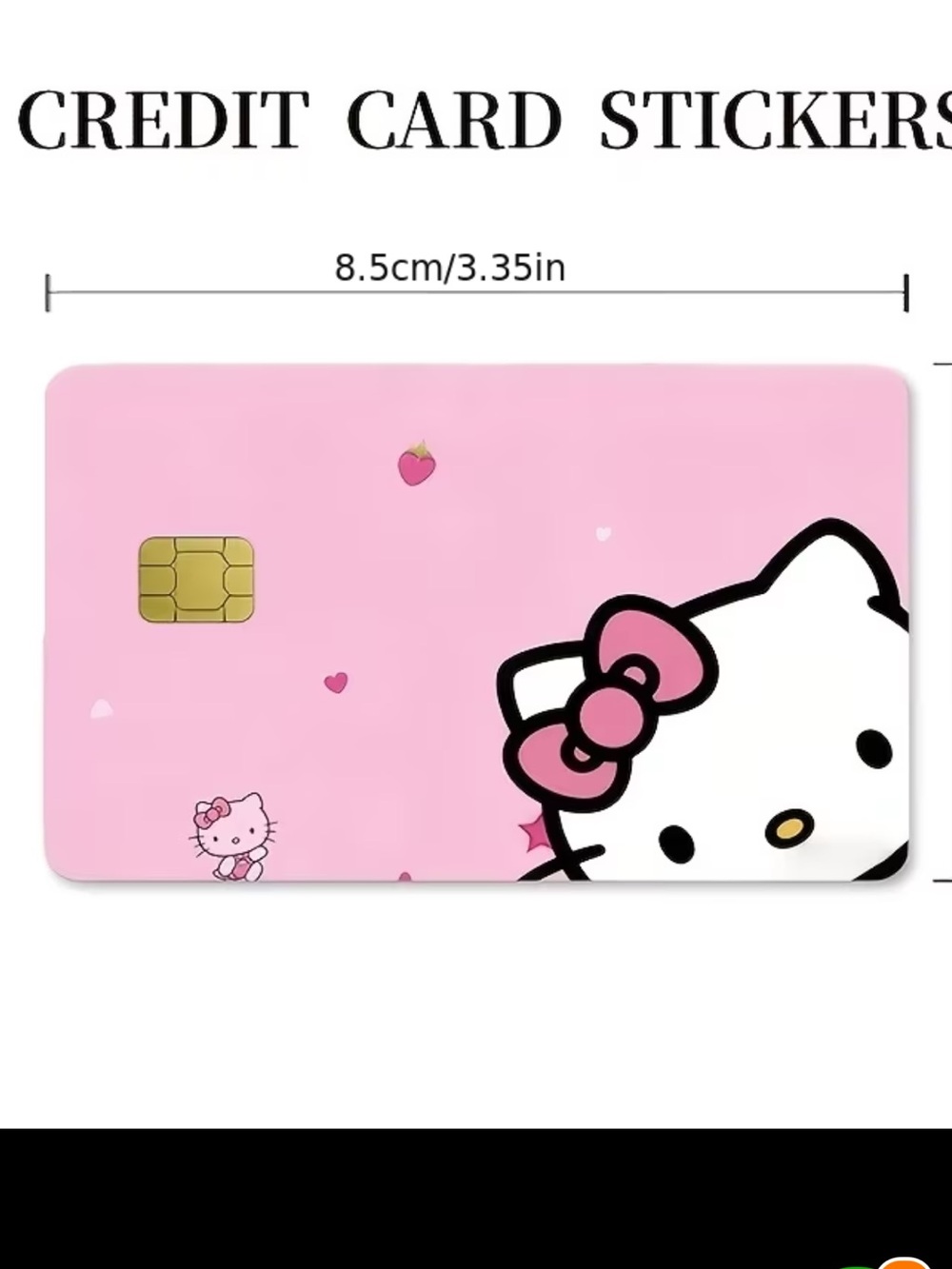 Cute Pink Hello Kitty Credit Card Sticker- protects your number